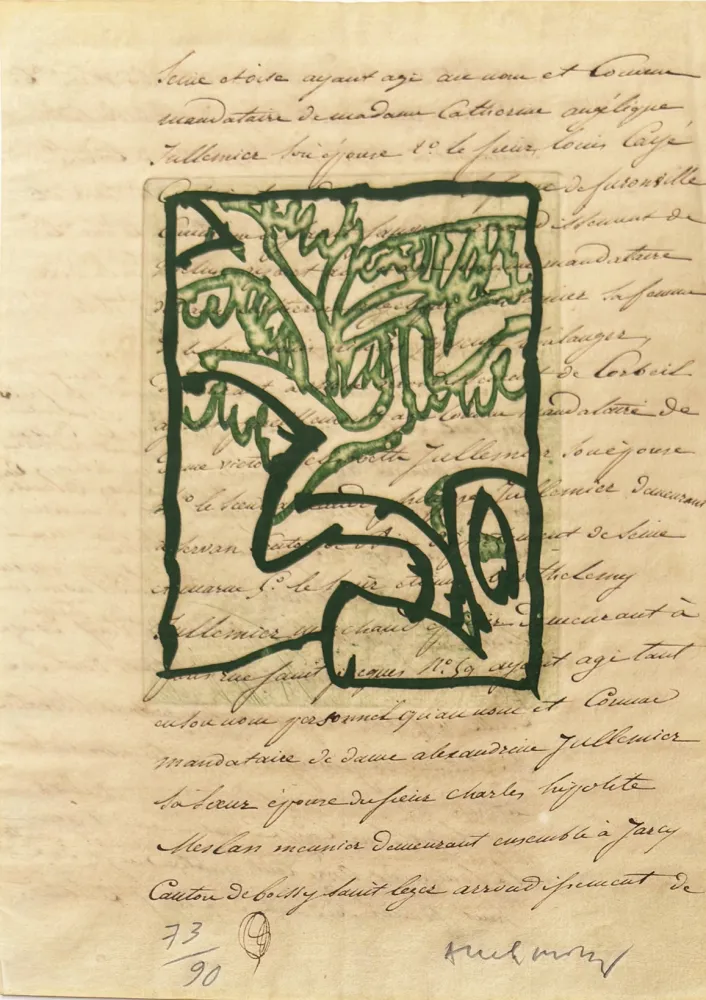 Gravure Alechinsky - La vie comme elle tourne