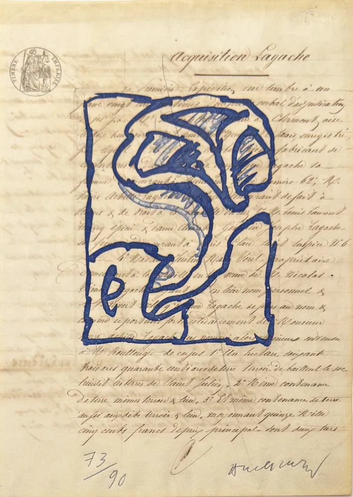 Gravure Alechinsky - La vie comme elle tourne