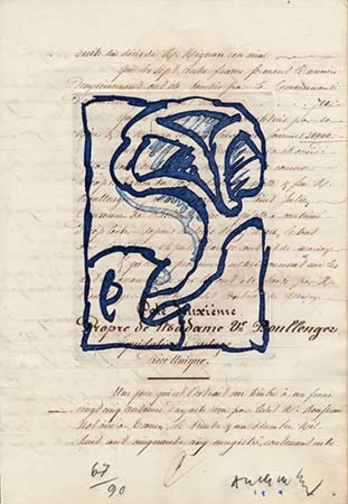 Gravure Alechinsky - La vie comme elle tourne