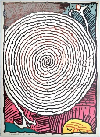 Lithografie Alechinsky - Labyrinthe d’apparat IV