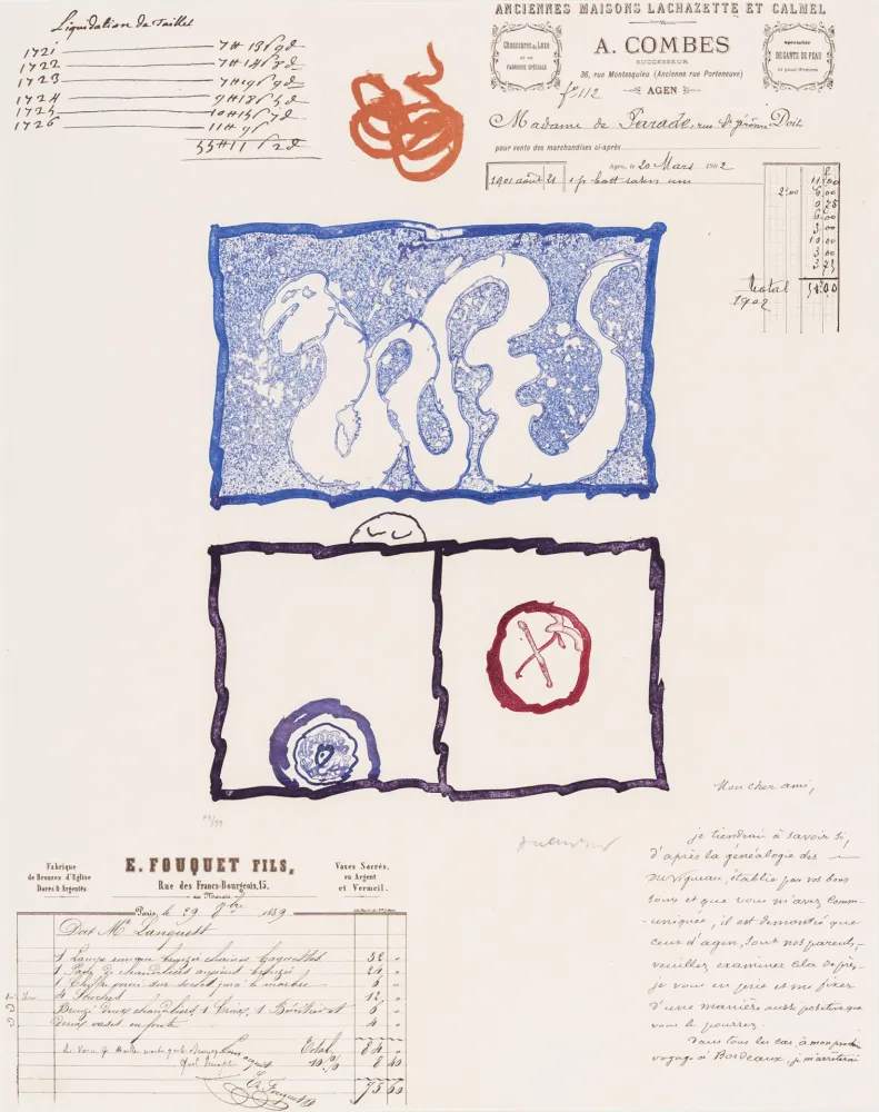 Aquatint Alechinsky - L’Avenir de la Propriété V