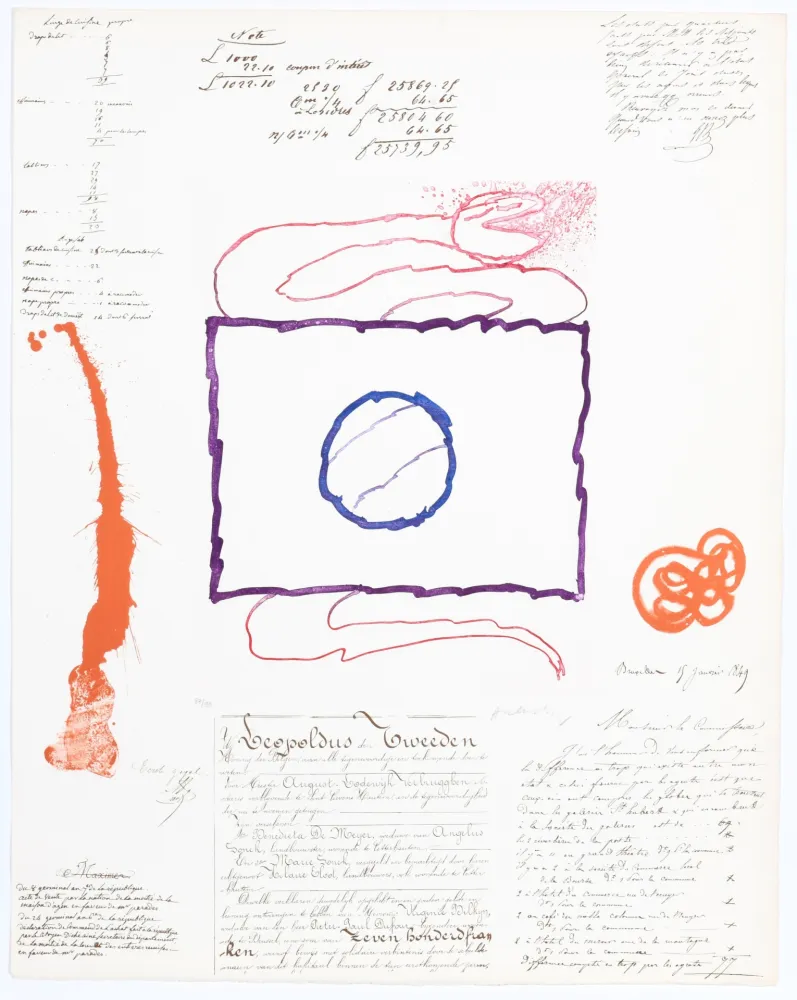 Aquatint Alechinsky - L’Avenir de la Propriété VII