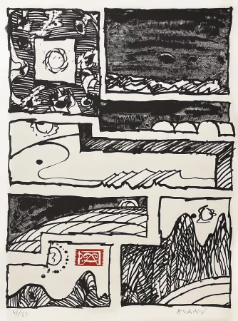 Lithografie Alechinsky - Le cachet faisant foi