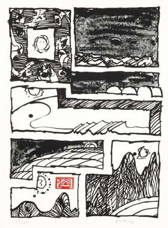 Lithografie Alechinsky - Le cachet faisant foi