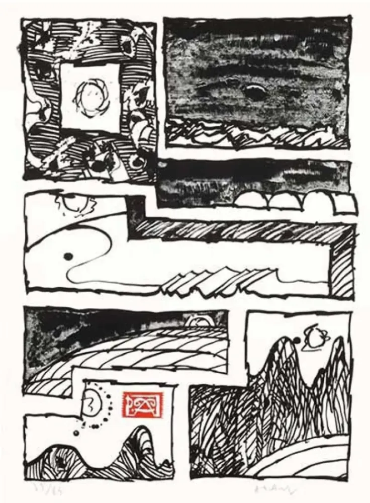 Lithografie Alechinsky - Le cachet faisant foi