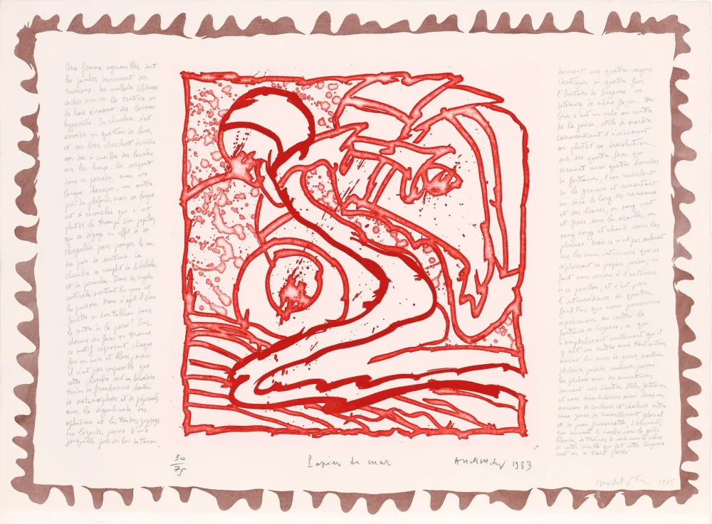Ets Alechinsky - Le chien roi – Papier de mur