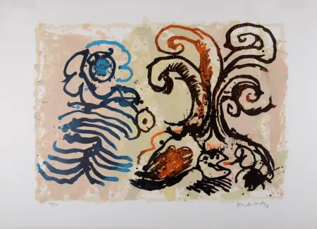 Lithografie Alechinsky - Le dénouement (B), 1967