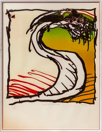 Lithografie Alechinsky - Le genou dans la grande robe