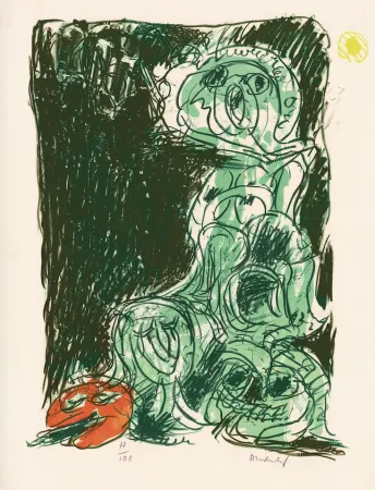 Lithografie Alechinsky - Le hasard et sa mère