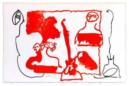 Lithografie Alechinsky - Le rêve de l'ammonite 10