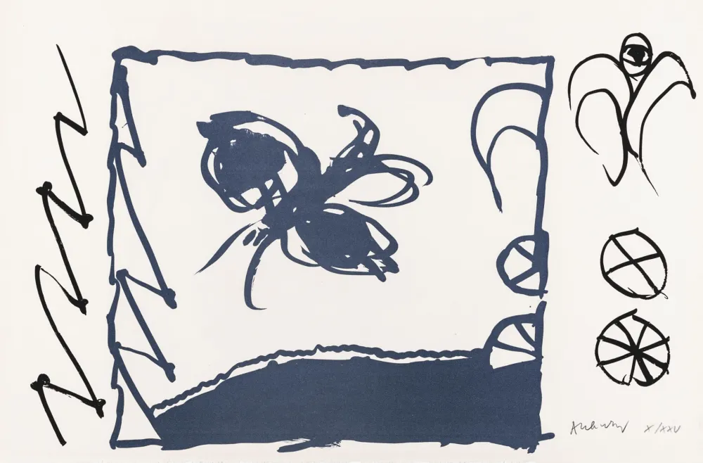 Lithografie Alechinsky - Le rêve de l'ammonite 15