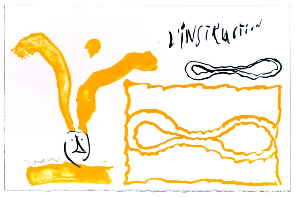 Lithografie Alechinsky - Le rêve de l'ammonite 7