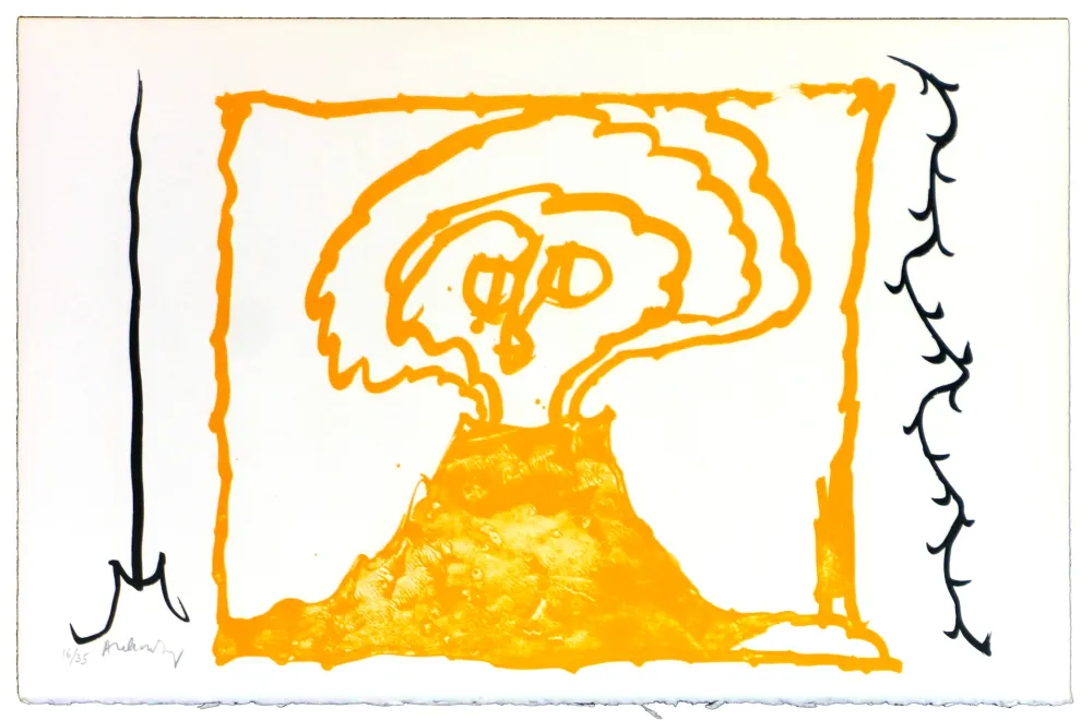 Lithografie Alechinsky - Le rêve de l'ammonite 9