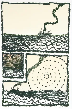 Lithografie Alechinsky - Le Volturno 01