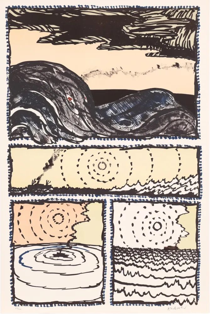 Lithografie Alechinsky - Le Volturno 02