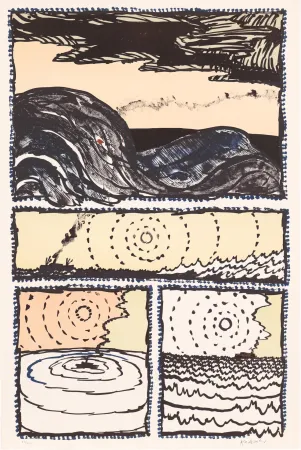 Lithografie Alechinsky - Le Volturno 02