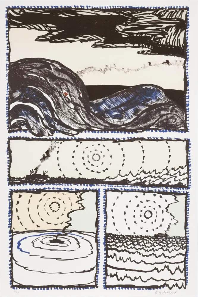 Lithografie Alechinsky - Le Volturno 03