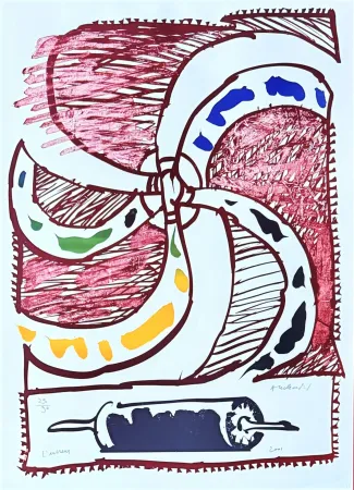 Lithografie Alechinsky - L'encreur