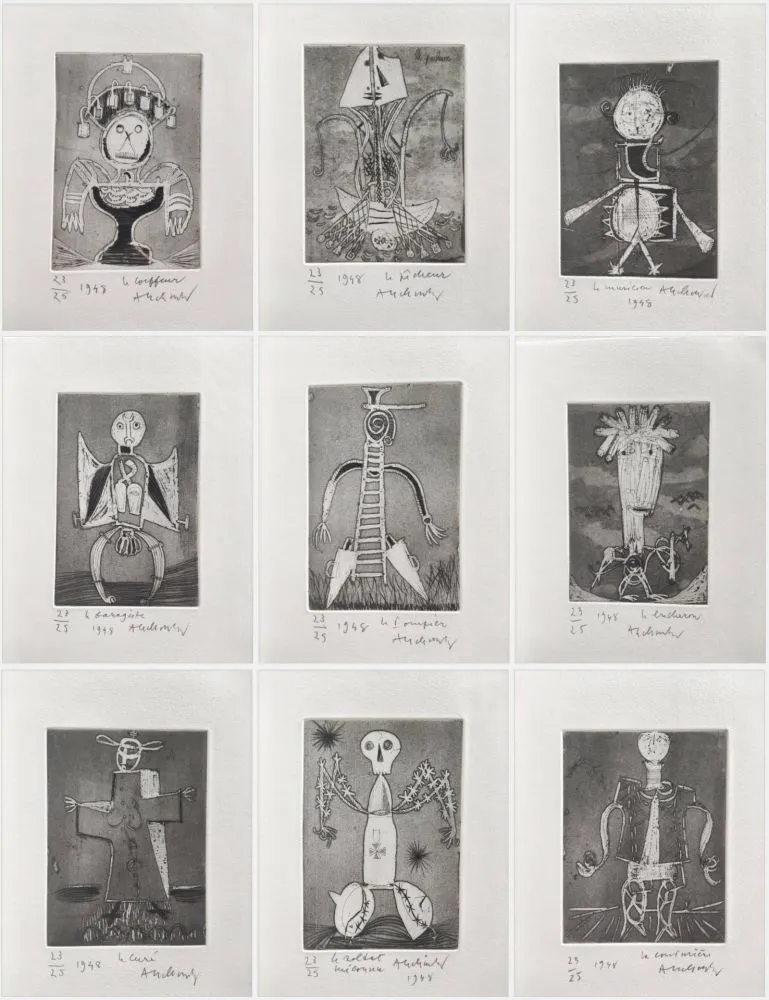 Ets En Aquatint Alechinsky - Les Métiers