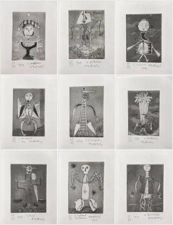 Ets En Aquatint Alechinsky - Les Métiers