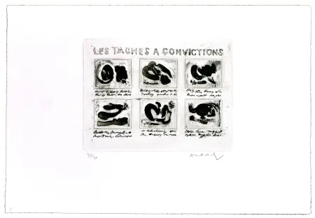 Ets Alechinsky - Les tâches à convictions