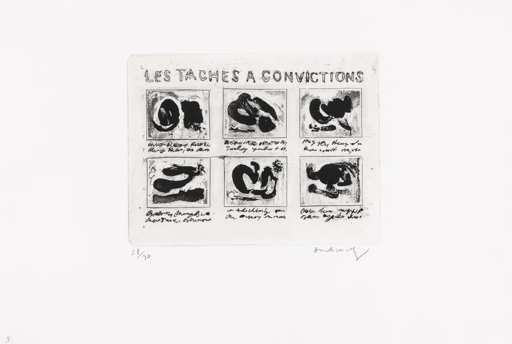 Ets Alechinsky - Les taches à convictions