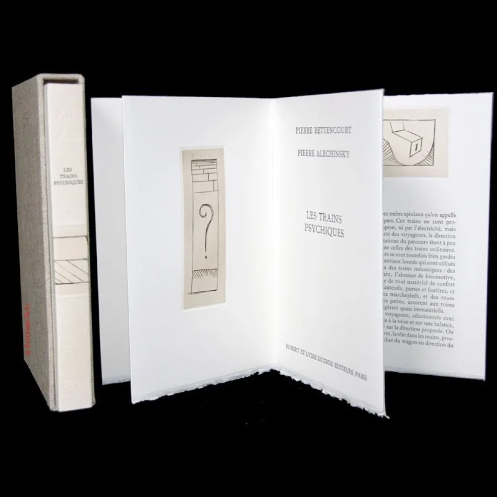 Geïllustreerd Boek Alechinsky - Les trains psychiques