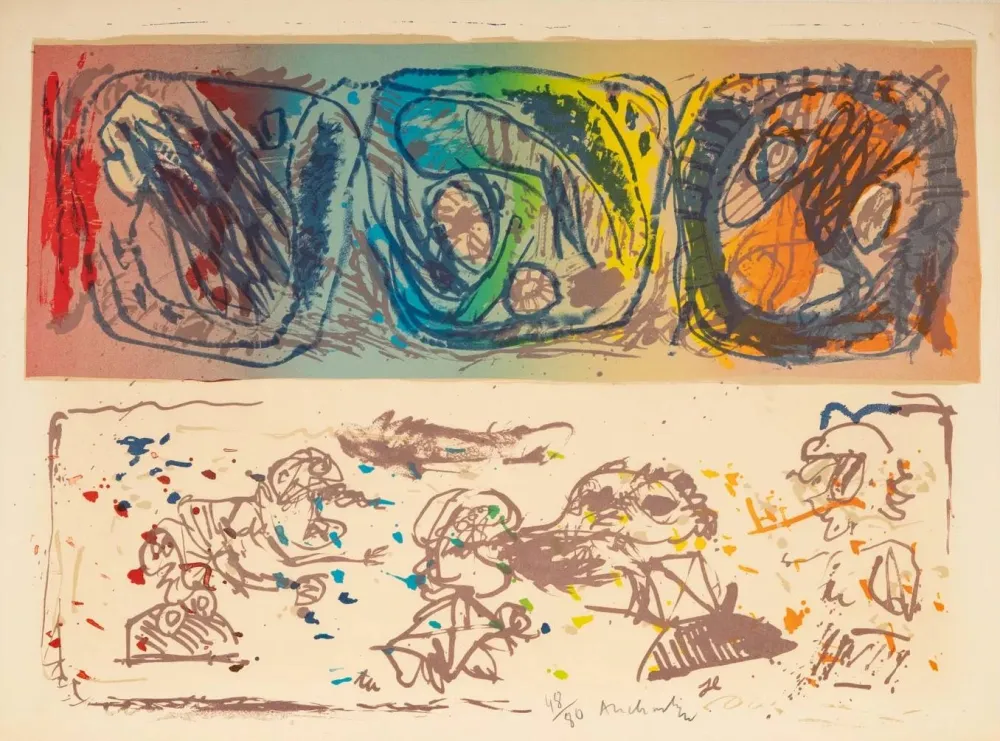 Lithografie Alechinsky - Les Trois Têtes