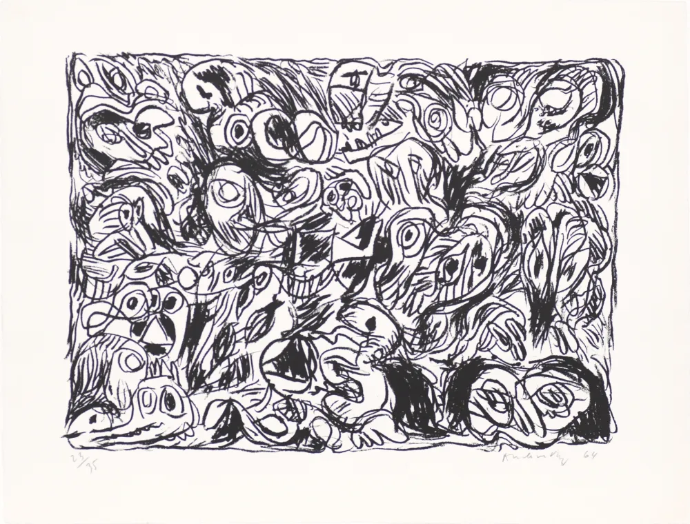 Lithografie Alechinsky - Les yeux ouverts
