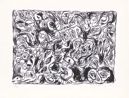 Lithografie Alechinsky - Les yeux ouverts