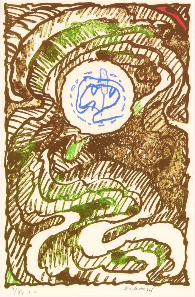 Lithografie Alechinsky - L'excédante 03