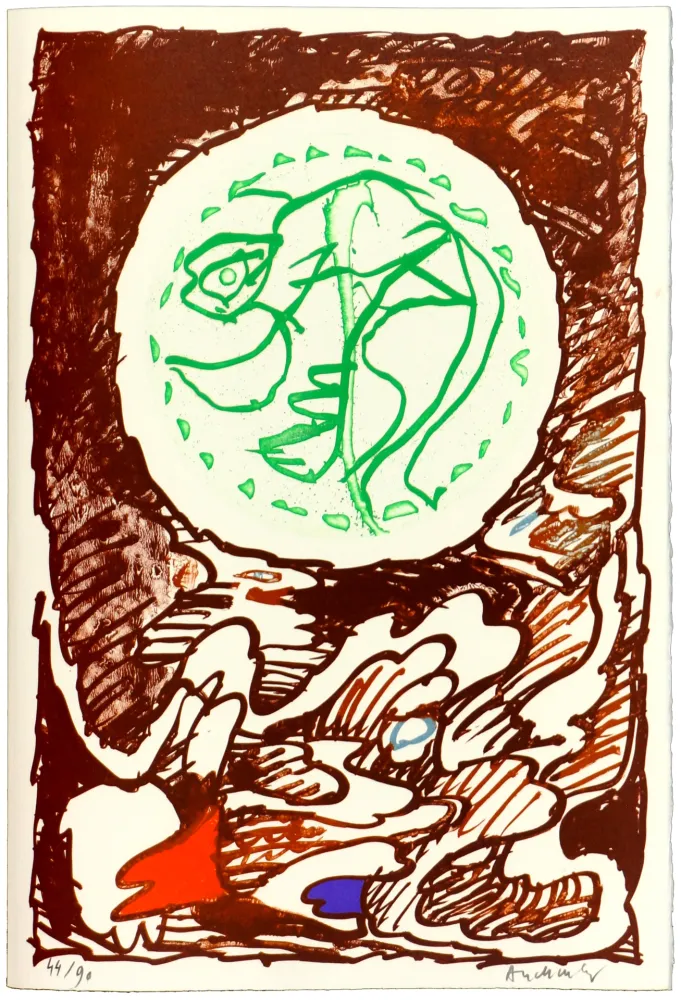 Gravure Alechinsky - L'excédante 3