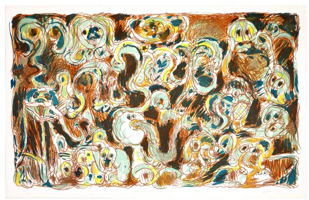 Lithografie Alechinsky - L'inconditionnement humain