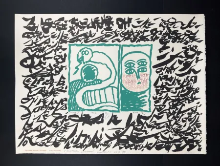 Lithografie Alechinsky - Linolog II