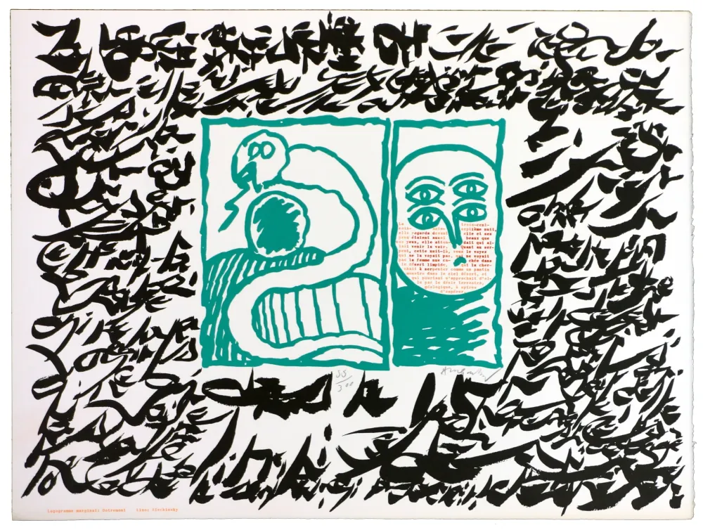 Linosnede Alechinsky - Linolog II