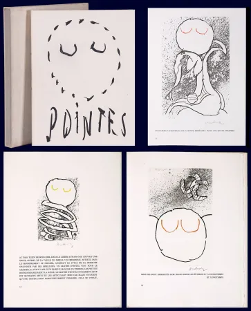 Geïllustreerd Boek Alechinsky - Louis Scutenaire et Pierre ALechinsky : POINTES (17 gravures monogrammées ou signées) - 1972