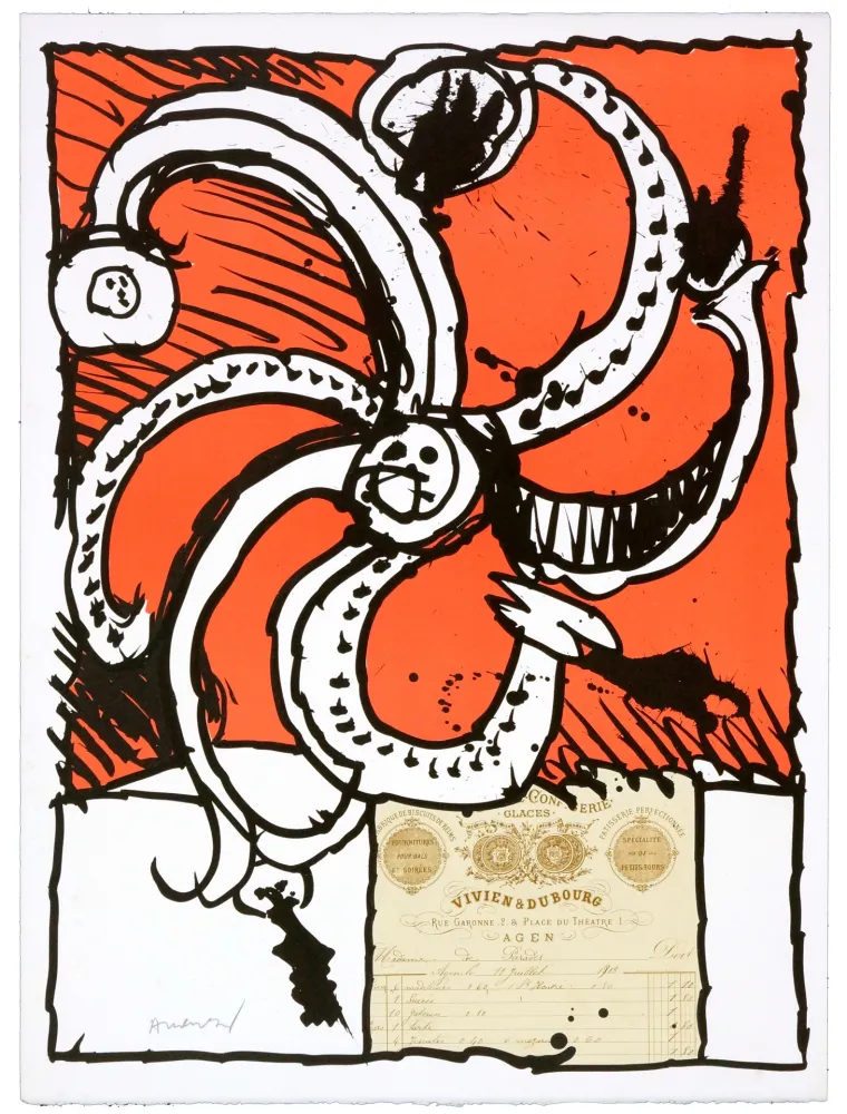 Lithografie Alechinsky - Madame de Parades