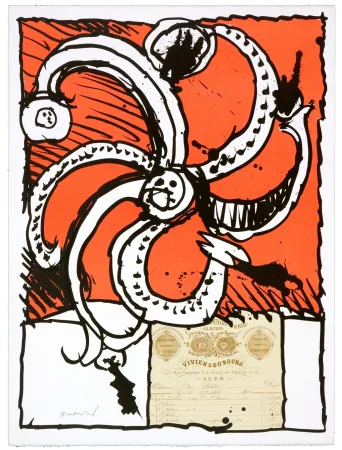 Lithografie Alechinsky - Madame de Parades