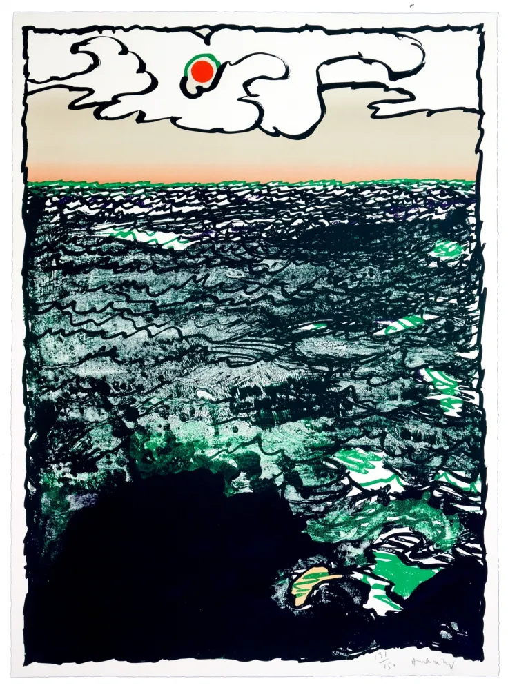 Lithografie Alechinsky - Marée Haute 