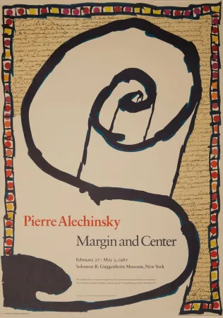 Lithografie Alechinsky - Margin & Center Guggenheim NY