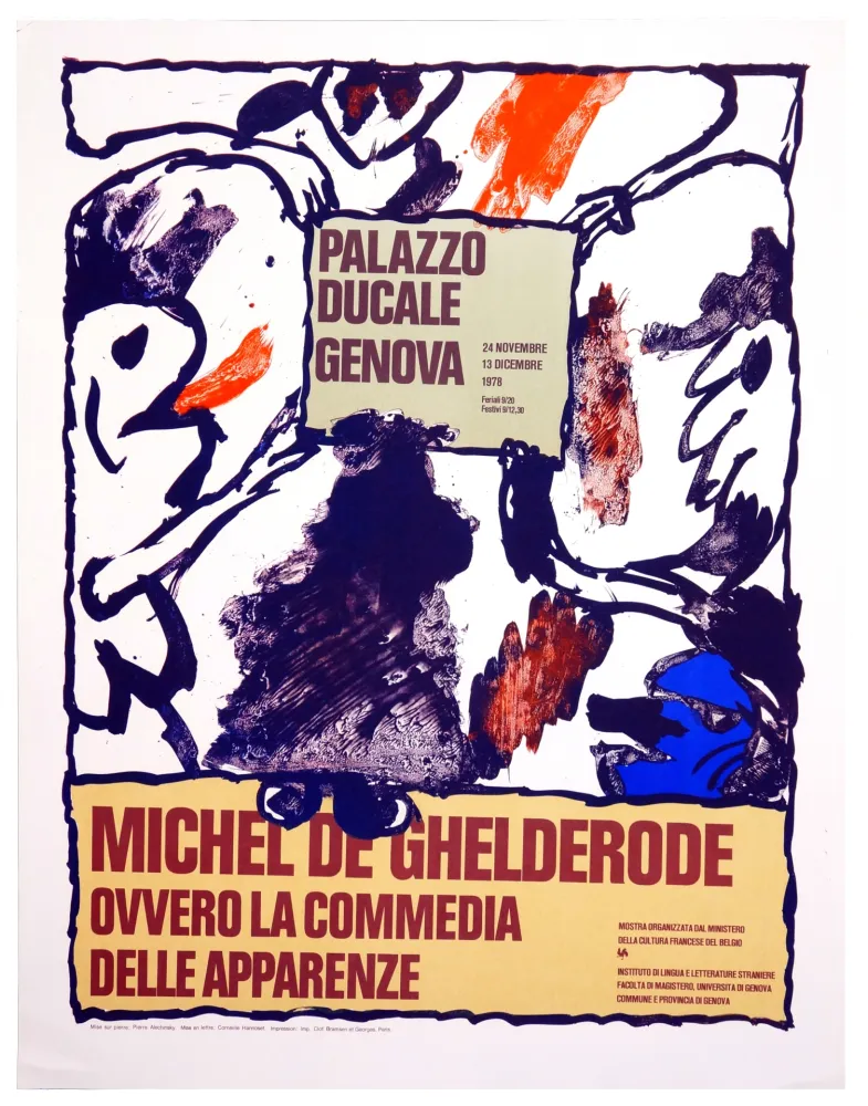 Lithografie Alechinsky - Michel de Ghelderode, 1980