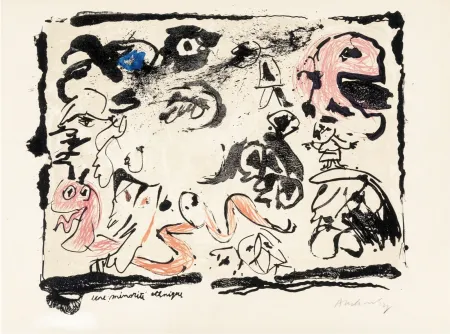 Lithografie Alechinsky - Minorité etchnique