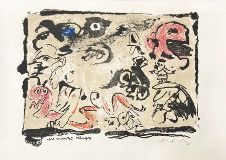 Lithografie Alechinsky - Minorité etchnique