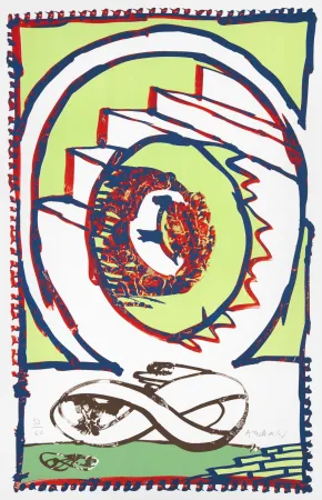 Lithografie Alechinsky - Moebius