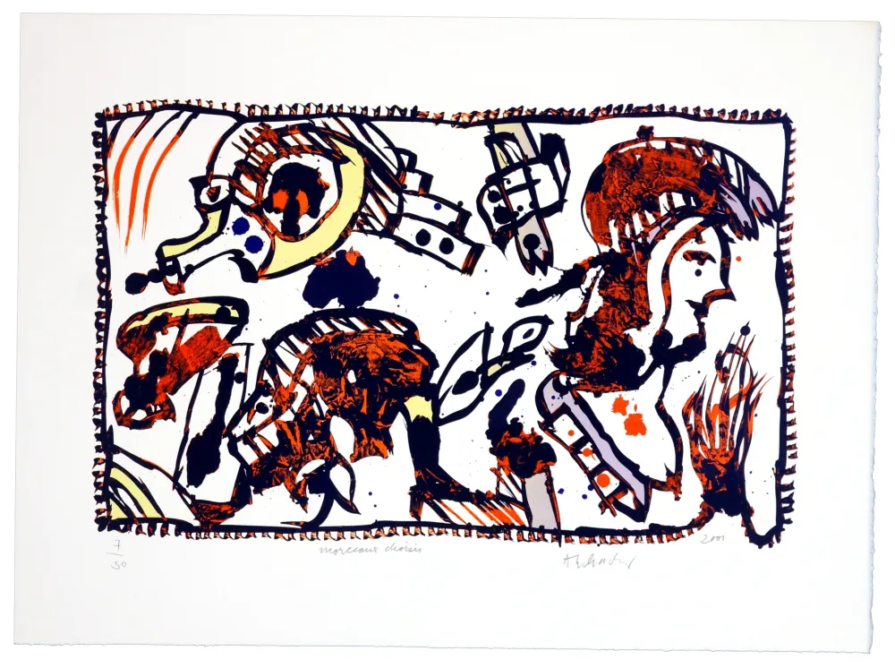 Lithografie Alechinsky - Morceaux Choisis