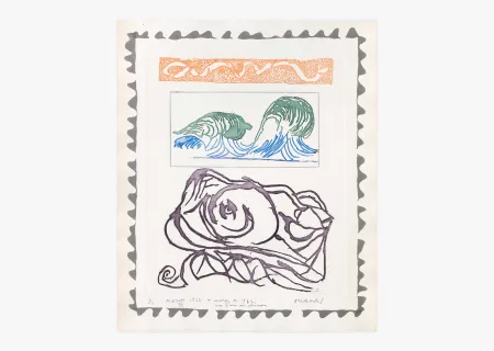 Gravure Alechinsky - Morsures VII