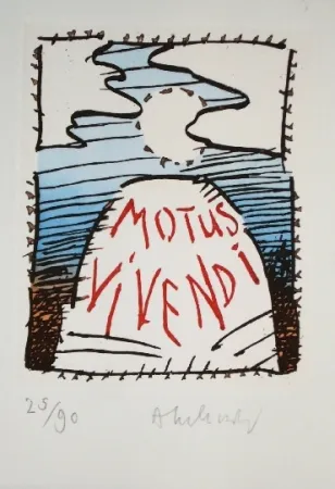 Ets En Aquatint Alechinsky - MOTUS VIVENDI