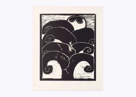 Houtsnede Alechinsky - Naissance d'Eros