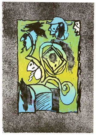 Lithografie Alechinsky - Nuit blanche