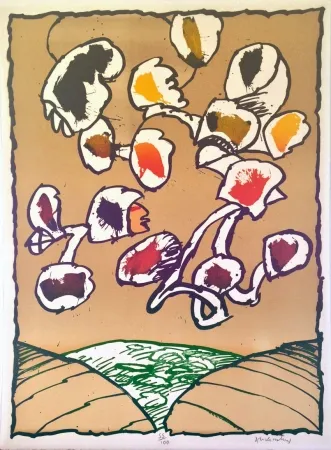 Lithografie Alechinsky - Objet volant N° 3